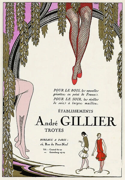 Advert for Andre Gillier stockings