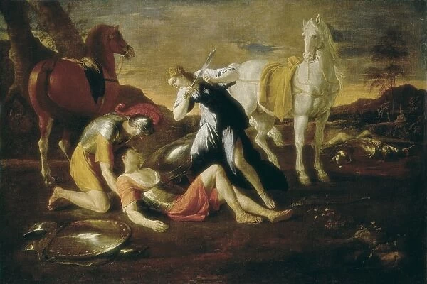 POUSSIN, Nicolas (1594-1665). Tancred and Erminia