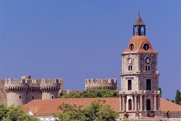 Byzantine Clocktower and Palace of the Grand Masters
