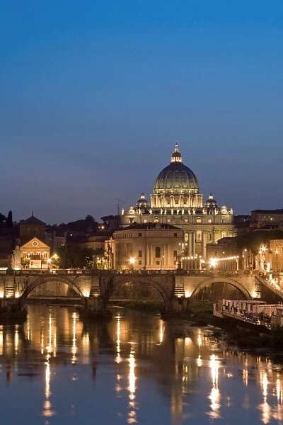 St Peters Basilica and Ponte Sant Angelo