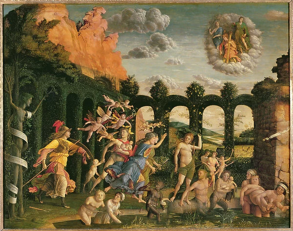 Minerva Chasing the Vices from the Garden of Virtue (oil on canvas)