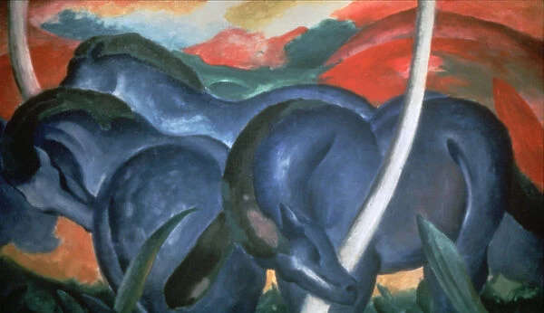 Blue Horses, 1911. Artist: Marc Franz