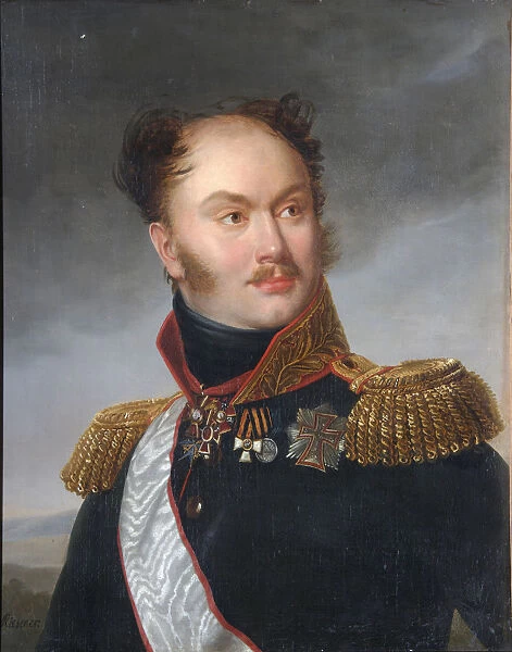 Portrait of Count Mikhail Fyodorovich Orlov (1788-1842), ca 1818. Artist: Riesener, Henri-Francoiss (1767-1828)