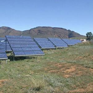 Solar Power Plant Largest solar power plant of its type in Australia supplying Wilpena Pound Resort, South Australia. Covers 2000 sq m (5 tennis courts) and cost 2. 5 million dollars 400km north of Adelaide in the Flinders Ranges