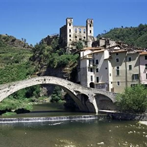 The 15th century Dorias castle and medieval bridge