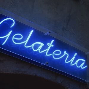 Neon Gelateria sign