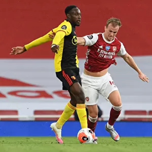 Arsenal Training: Danny Welbeck vs. Rob Holding Clash at Emirates Stadium (Arsenal v Watford 2019-20)