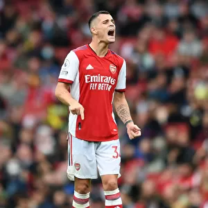 Granit Xhaka: In Action for Arsenal Against Chelsea in Premier League 2021-22