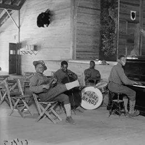 US Army Jazz Band, 1914-18 (b / w photo)