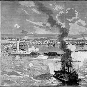 The bombing of Alexandria (Egypt), 11-13 July 1882: view of the city