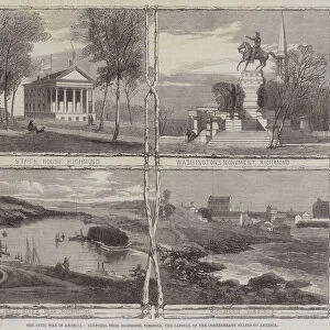 The Civil War in America, Sketches from Richmond, Virginia, the Capital of the Confederate States of America (engraving)