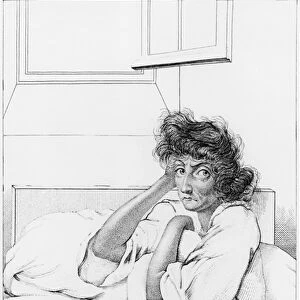 Depressive woman, illustration from Des Maladies Mentales considerees sous le