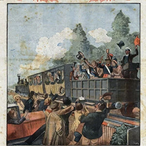 The first train of 1837 remade its journey from Saint Lazare station (Saint-Lazare