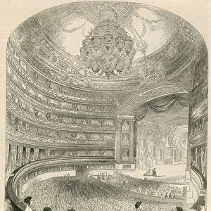 Interior of the new Italian Opera House, Covent Garden, London (engraving)