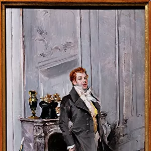 Portrait of Coquelin Aine, 1876-77 (oil on panel)