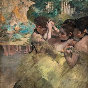 Behind the scenes (also known as "Yellow dancers"). 1874-1876. Oil on canvas