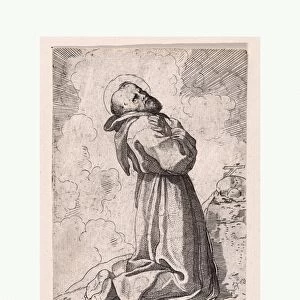 Drawings Prints, Print, St. Francis, Artist, Publisher, Willem Pietersz. Buytewech, Claes Jansz