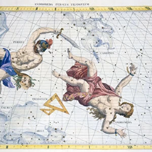 Constellations of Perseus and Andromeda, 1729