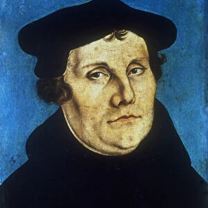 Martin Luther, German Protestant reformer, c1529. Artist: Lucas Cranach the Elder