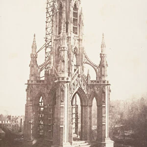 Scott Monument before Completion, Edinburgh, 1844. Creator: William Henry Fox Talbot