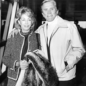 Kirk Douglas Actor with his wife Anne DBase