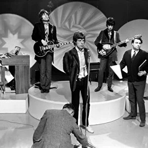 Rehearsals at Teddington for the Eamonn Andrews show on which the Rolling Stones appeared