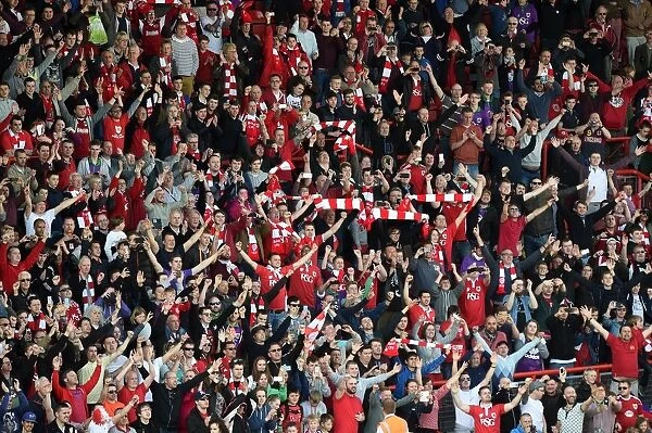 Bristol City Fans Honor Players in Atyeo Stand during Bristol City vs. Coventry City Match, April 2015