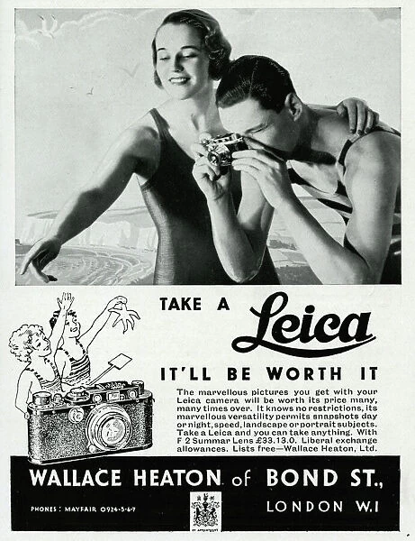 Advert for Leica cameras 1934