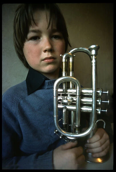 Boy with trumpet