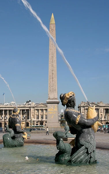 Concorde Square (The Place de le Condorde). Detail of the f