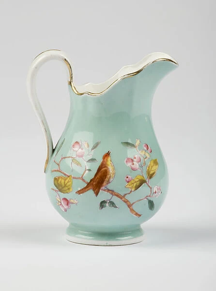 Cream jug made from glazed hard-paste porcelain