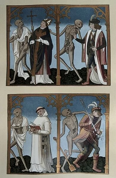 Danse Macabre or Dance of Death. 14th c The