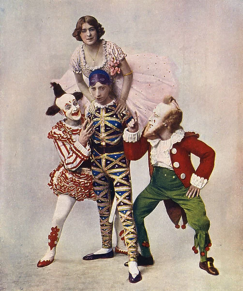 Harlequinade in a Sleeping Beauty pantomime