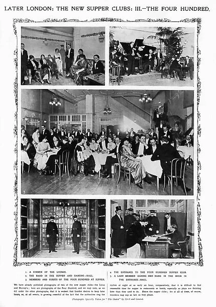 London, The New Supper Clubs, The Four Hundred, 1914