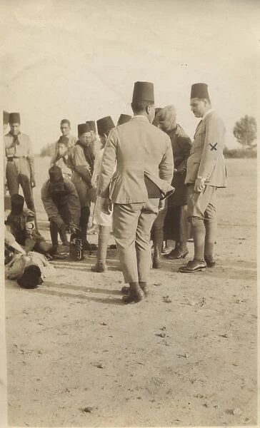 Prince Daoud watching boy scouts, Cairo, Egypt