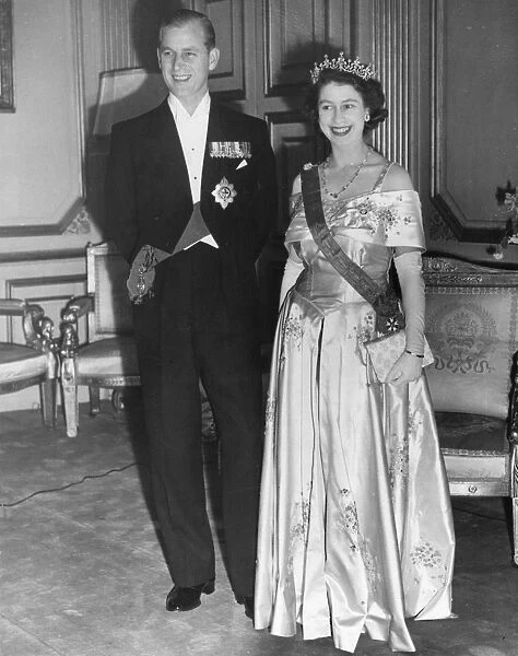 Queen Elizabeth II and Duke of Edinburgh - Paris, 1948