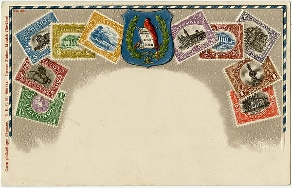 Stamp Card produced by Ottmar Zeihar - Guatemala