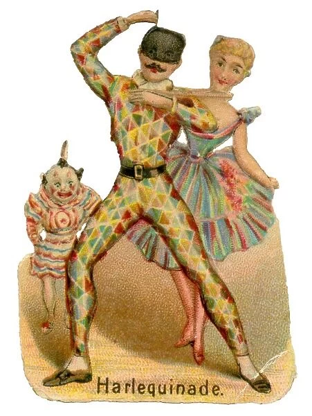 Victorian Scrap - Circus Harlequinade