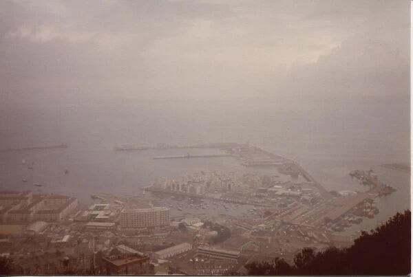 View of town and harbour, Gibraltar