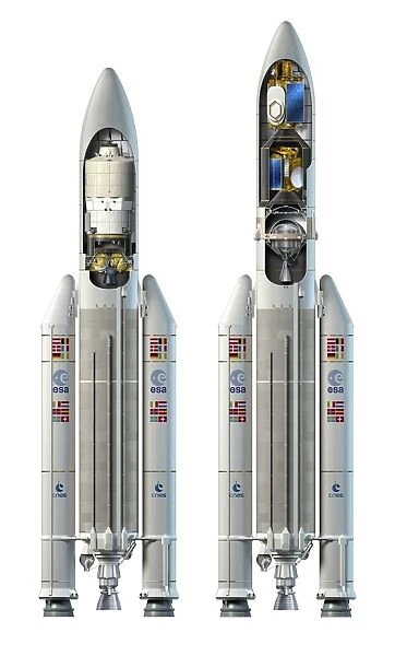 Ariane 5 rockets, artwork