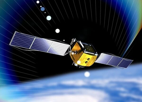 Communications satellite, artwork