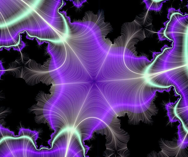 Computer-generated chaos fractal