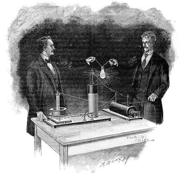 Electrical experiment, early 20th century