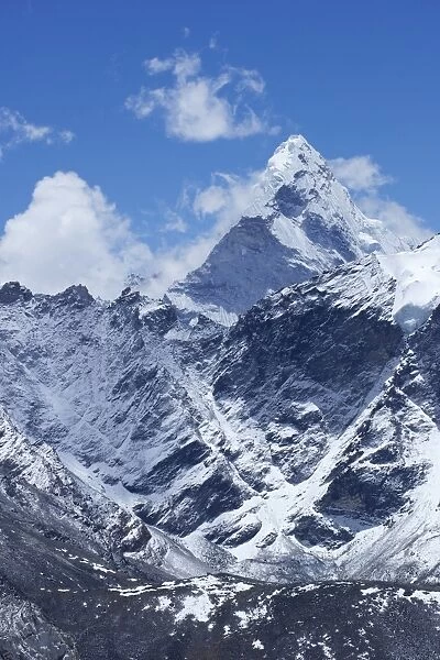 Summit of Ama Dablam from Kala Patthar, Sagarmatha National Park, UNESCO World Heritage Site, Solukhumbu District, Nepal, Himalayas, Asia