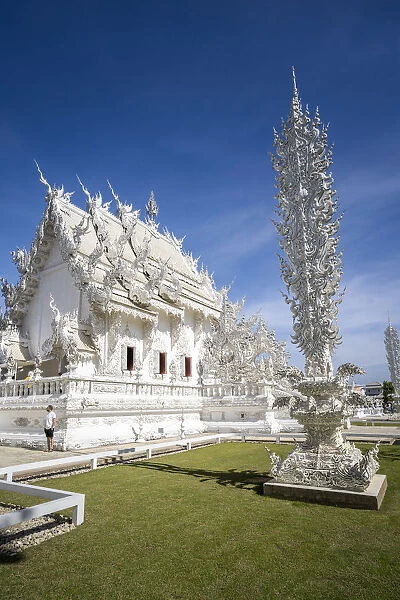 Wat Rong Khun (White Temple), Chiang Rai, Northern Thailand, Thailand, Southeast Asia
