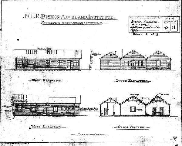 N. E. R Bishop Auckland Institute - Alterations and Additions [1922]