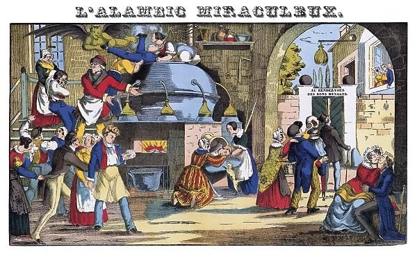 MIRACULOUS STILL, 1839. L alambic miraculous (The Miraculous Still)