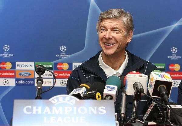 Arsene Wenger at the Press Conference: Gearing Up for FC Porto Showdown in the UEFA Champions League, 2008