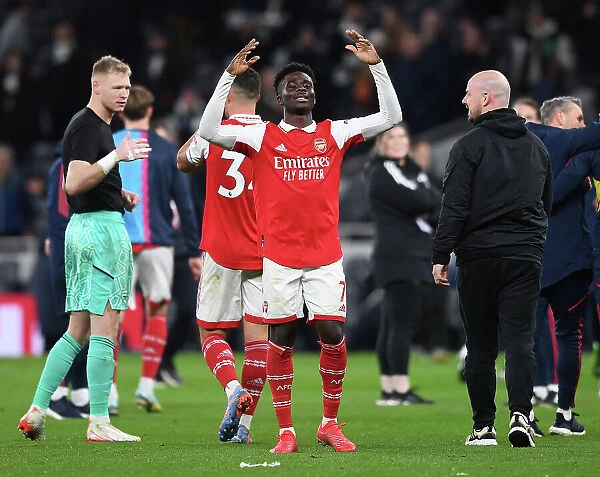 Bukayo Saka's Thrilling Goal: Arsenal's Triumph in the Exciting Tottenham Derby, Premier League 2022-23