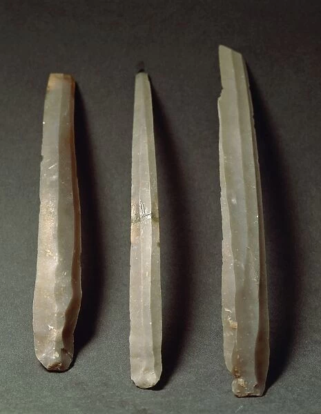 Flint blades, from Monteparano, province of Taranto